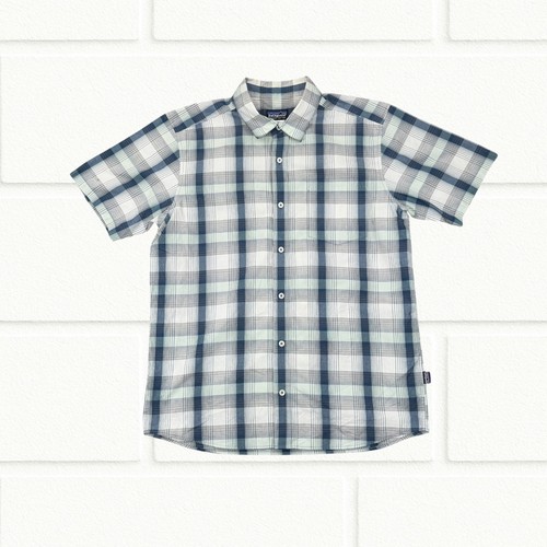 Patagonia check shirt - patagonia, blue